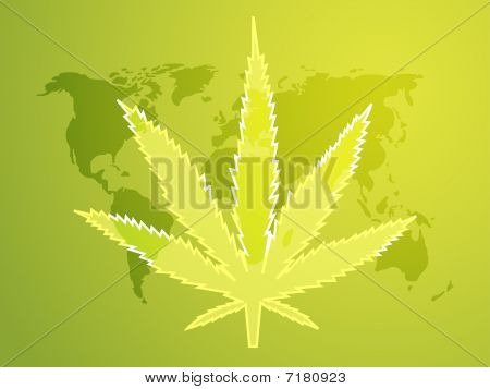 Illustration de feuille de marijuana