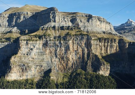 Mountains from Calcilarruego Balcony, Ordesa National Park, Pyrenees, Huesca, Aragon, Spain