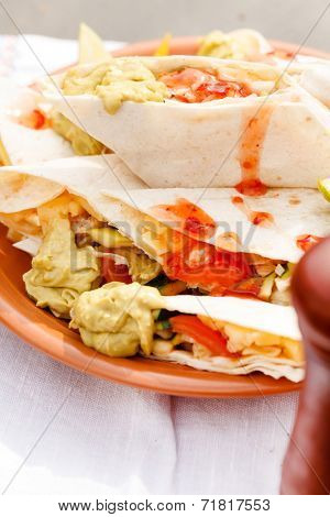 tortillas with dip