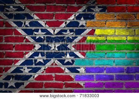 Dark Brick Wall - Lgbt Rights -