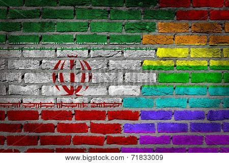 Dark Brick Wall - Lgbt Rights -