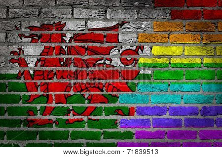 Dark Brick Wall - Lgbt Rights - Wales