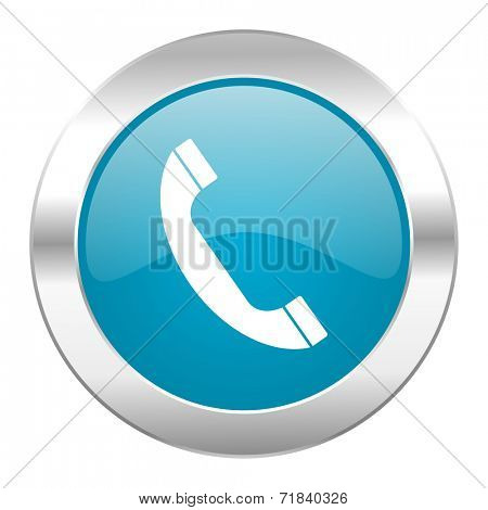 phone internet blue icon