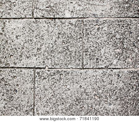 Close-up view of cracked solid natural stone