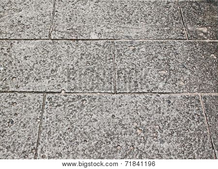 Close-up view of cracked solid natural stone