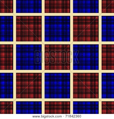 Seamless Pattern Reminded Scottish Fabric