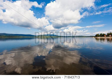 Lipno Lake, Czech Republic.