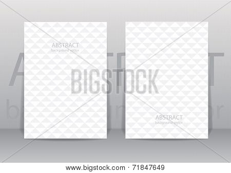 Abstract Geometric Triangular Backgrounds. Vector Modern Flyer.