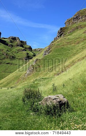 Winnats Pass In Derbyshire.