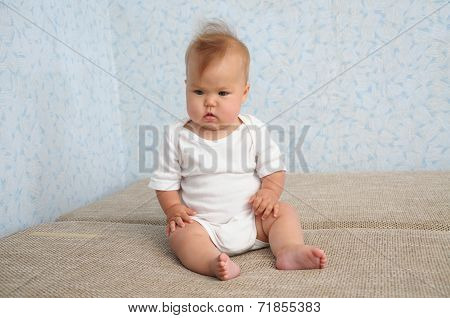 Cute Baby Sitting Quite