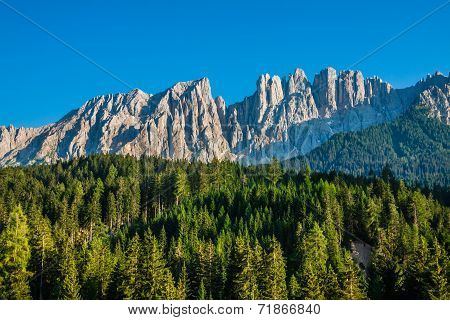 Peak Of Latemar In South Tyrol,dolomite, Italy