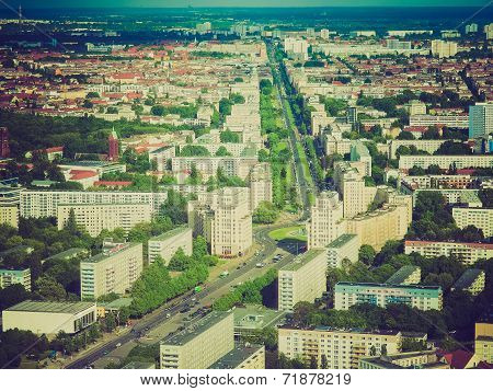 Retro Look Berlin Aerial View