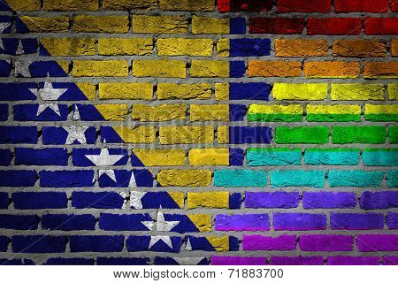Dark Brick Wall - Lgbt Rights - Bosnia And Herzegovina