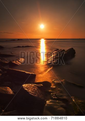 Rocky Coast Sunrise