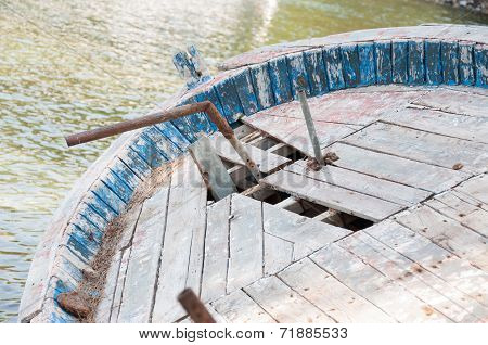 Beautiful Detail Of Little Old Boat