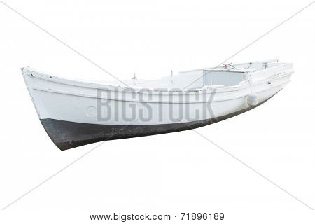 pair-oar under the white background