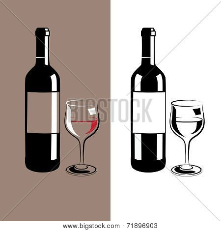 Wine Glass And Bottle