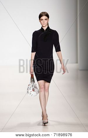 NEW YORK-SEP 8: A model walks the runway at the OUDIFU fashion show during Mercedes-Benz Fashion Week Spring/Summer 2015 at The Salon at Lincoln Center on September 8, 2014 in New York City.