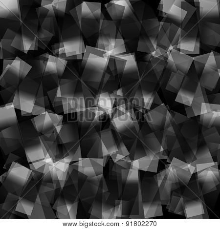 Minimal Abstract Background With Random Rectangles. Artistic Vector Art.
