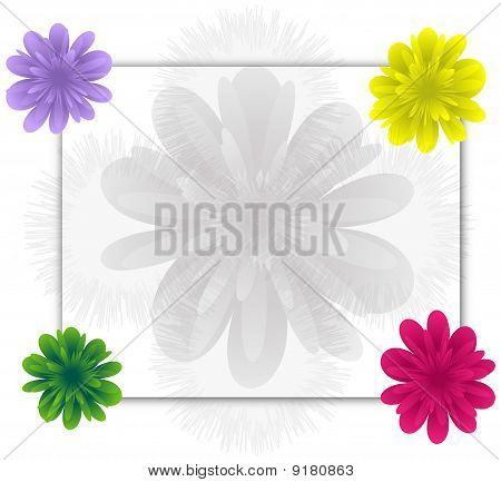 Frame with flowers
