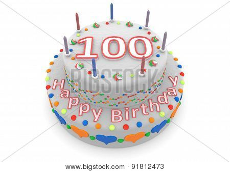 White Birthday Cake