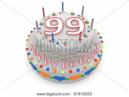 White Birthday Cake