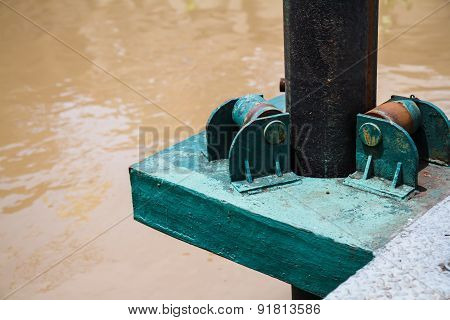 Old Roller Wheel For Dock Level Adjustment