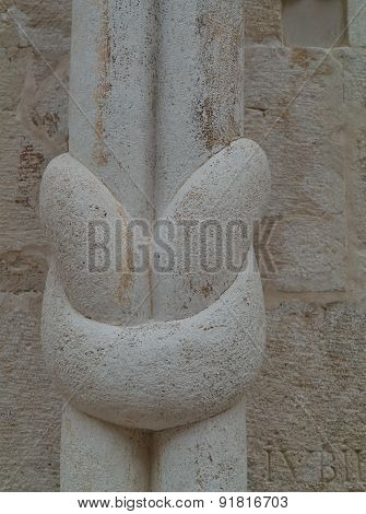 A detail of the Saint Mark in korcula