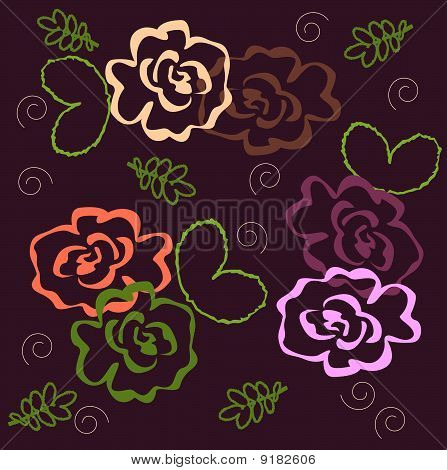 Teste padrão floral