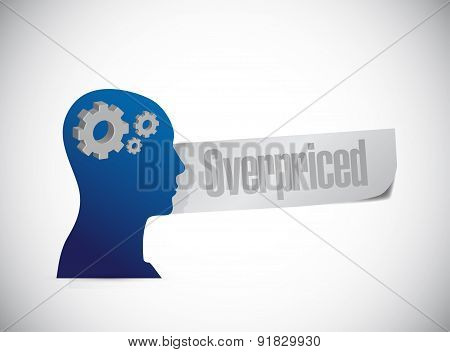 Overpriced People Sign Concept Illustration