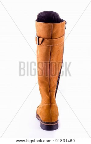 female boots isolated on white