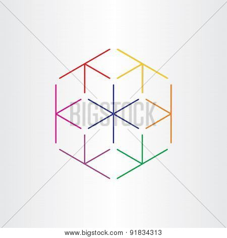 Cubes In Cube Optical Illusion