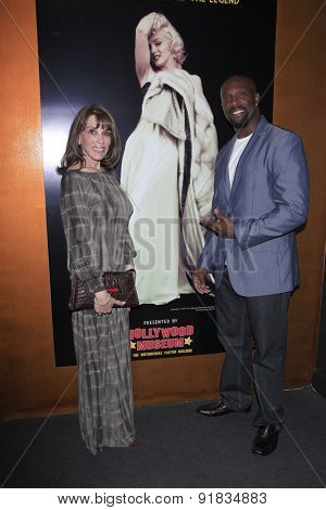 LOS ANGELES - MAY 27:  Kate Linder, Jerome Ro Brooks at the Missing Marilyn Monroe Images Unveiled at the Hollywood Museum on May 27, 2015 in Los Angeles, CA