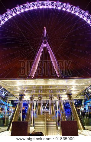 London Eye at night
