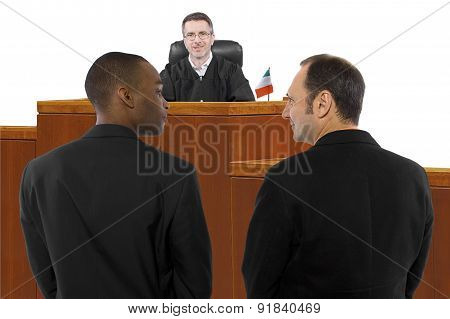 Judge and Gay Couple at Court in Ireland