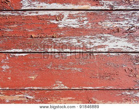 Painted old wooden