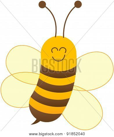 Nice friendly bee posing and smiling