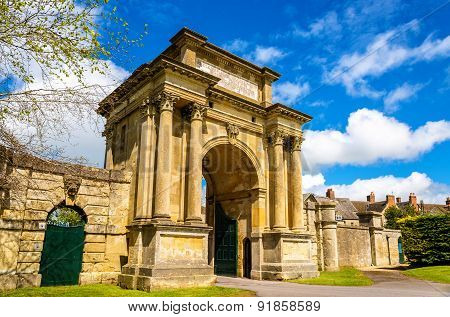 Ancient Gate In Woodstock, Oxfordshire - England