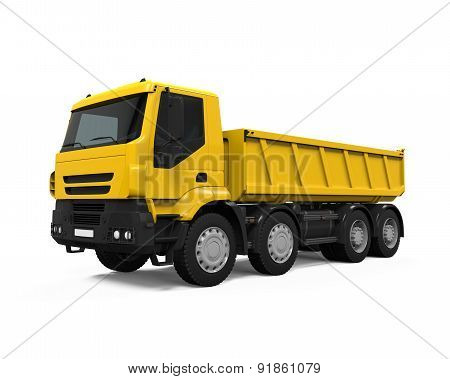 Yellow Tipper Dump Truck