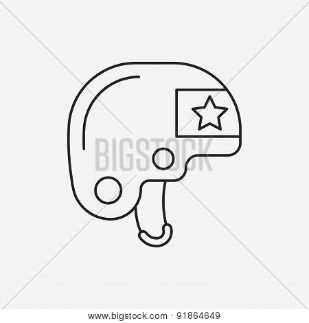 Boxing Headguard Line Icon