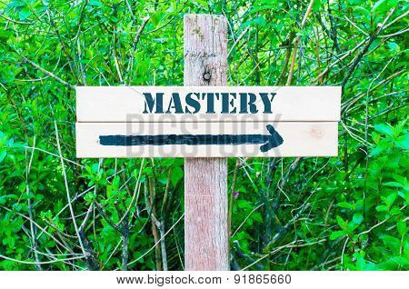 Mastery Directional Sign