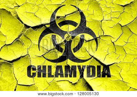 Grunge cracked Chlamydia concept background