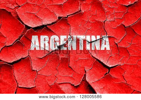 Grunge cracked Greetings from argentine