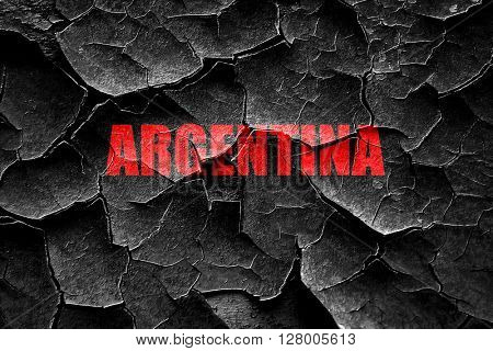 Grunge cracked Greetings from argentine