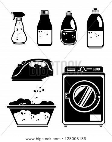 laundry full service design, vector illustration eps10 graphic