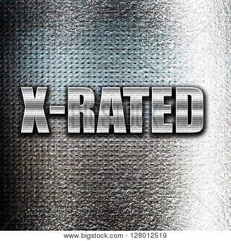 Xrated sign isolated
