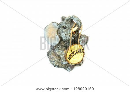handmade sign figurine elephant welcome on a white background
** Note: Soft Focus at 100%, best at smaller sizes
