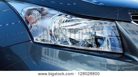 Xenon or LED head light of a modern car