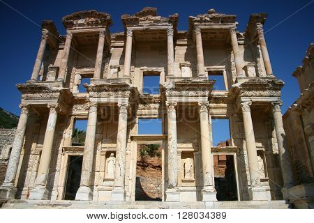 Library Of Celsus at Ephesus  in Turkey