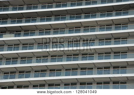 Brooklyn, NYC - MARCH 27 2016: Facade of partment building in Brooklyn.
